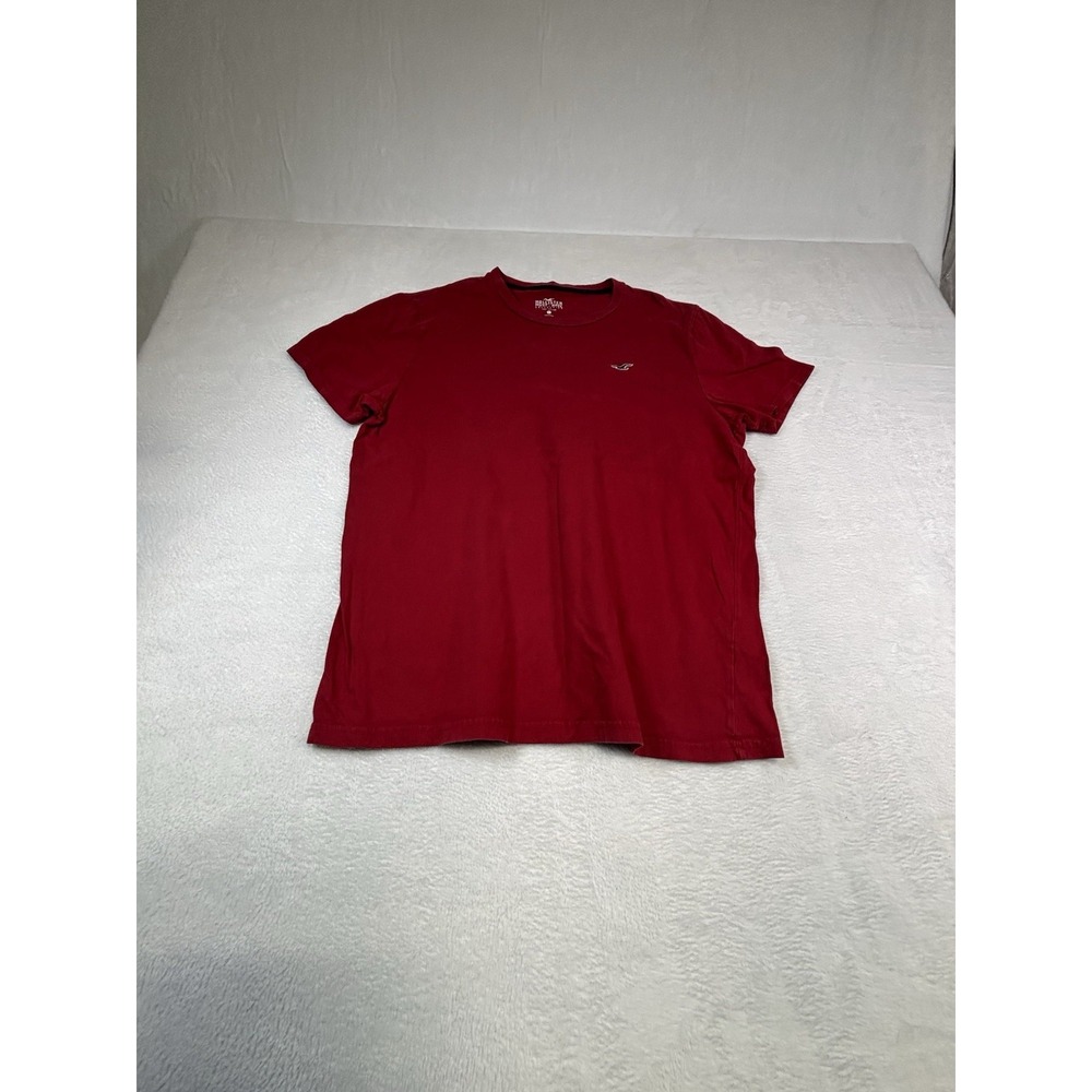Hollister Mens Large Red Must-Have Collection Crew Neck T-Shirt 100% Cotton L